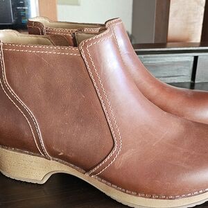 Brown Leather DANSKO CLOGS